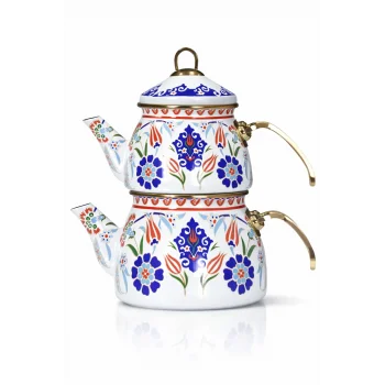 PR Home Neslişah Gold Model Emaye Çaydanlık