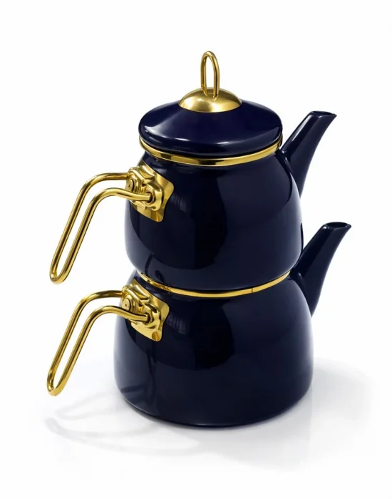 PR Home Emaye Mini Model Emaye Çaydanlık Lacivert