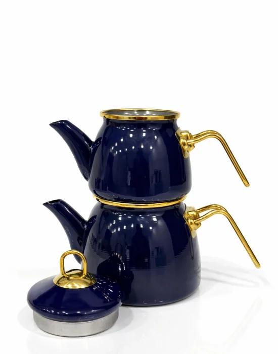 PR Home Emaye Mini Model Emaye Çaydanlık Lacivert