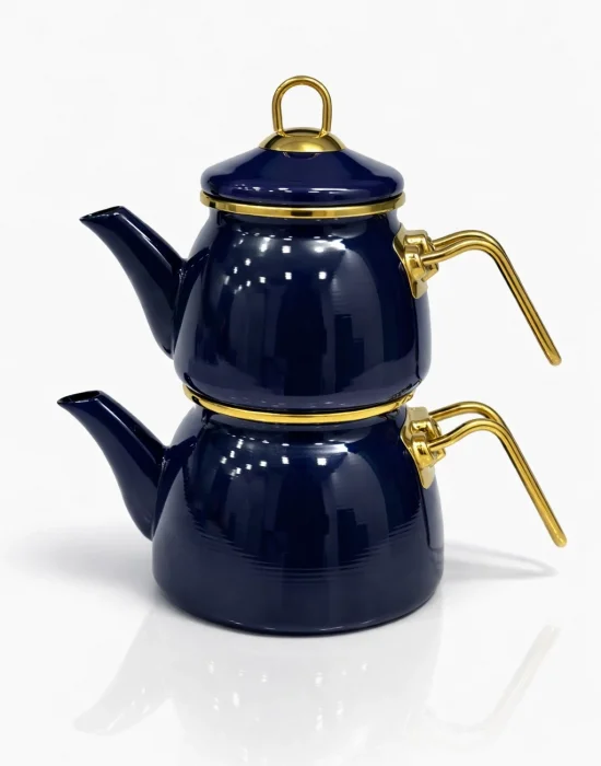 PR Home Emaye Mini Model Emaye Çaydanlık Lacivert