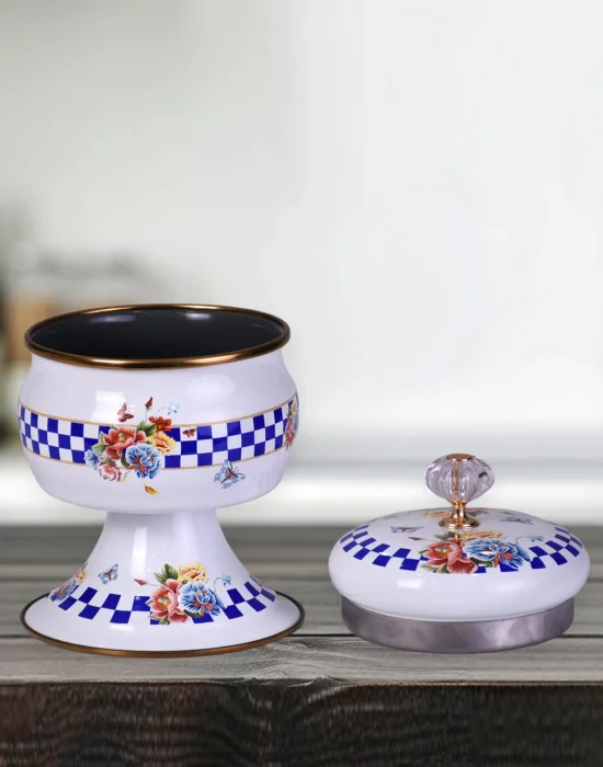 PR Home Allegro Emaye Ayaklı Şekerlik