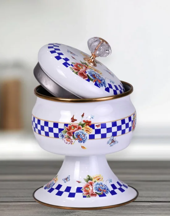 PR Home Allegro Emaye Ayaklı Şekerlik