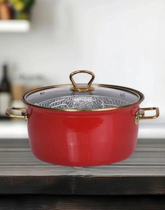 PR Home Red Emaye Kızartma Tenceresi 22 cm