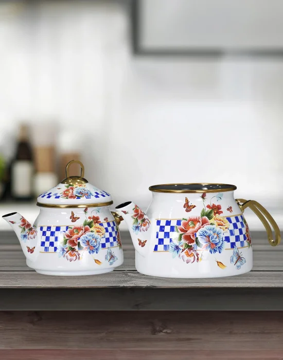 PR Home Allegro Gold Model Emaye Çaydanlık