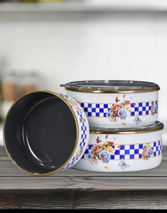 PR Home Allegro Emaye Üçlü Saklama Seti