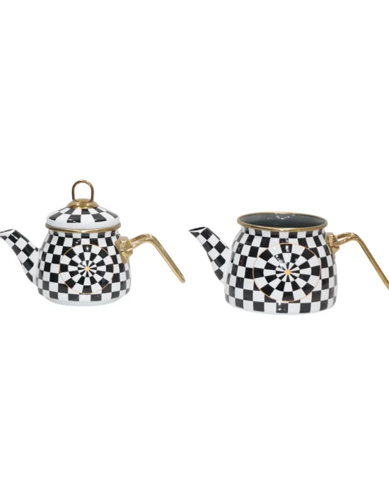 PR Home Dama Mini Model Emaye Çaydanlık