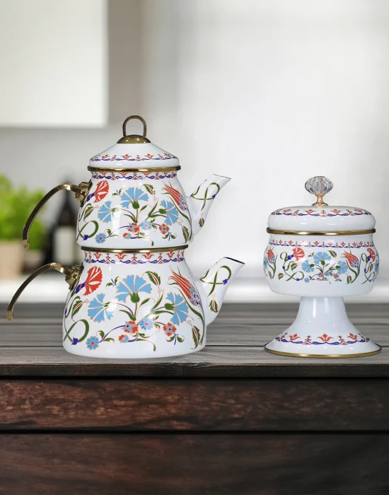 PR Home Defne Emaye Ayaklı Şekerlik