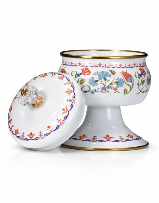 PR Home Defne Emaye Ayaklı Şekerlik