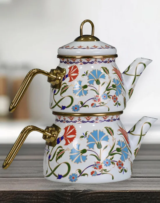 PR Home Defne Mini Model Emaye Çaydanlık