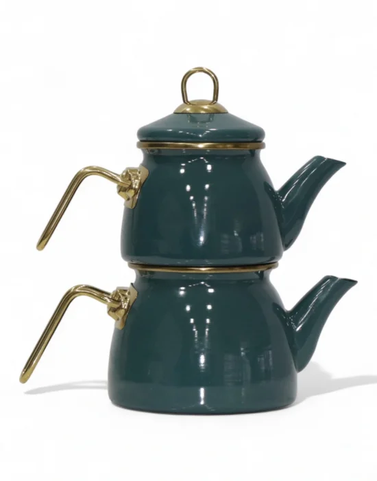 PR Home Emaye Mini Model Emaye Çaydanlık Petrol Yeşili