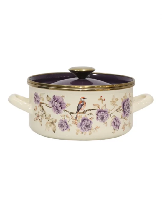 PR Home Fiorella Düz Form Emaye Tencere 20 cm