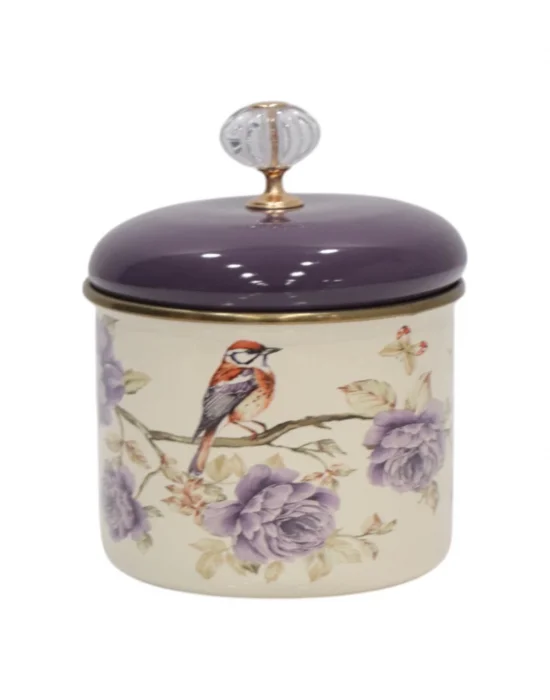 PR Home Fiorella Emaye Baharatlık Kavanoz Küçük Boy 10 cm