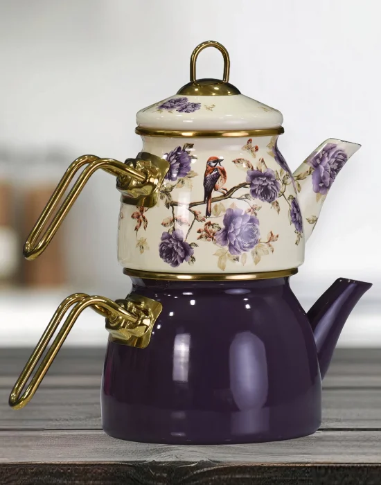 PR Home Fiorella Mini Model Emaye Çaydanlık