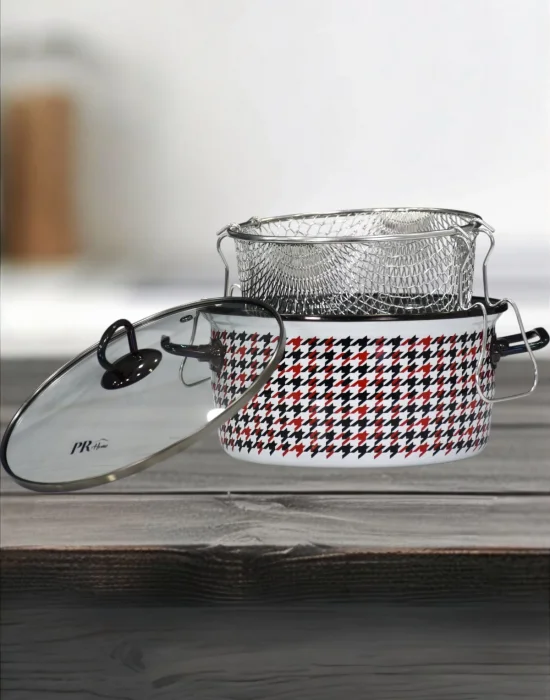 PR Home Forte Black Emaye Kızartma Tenceresi 22 cm