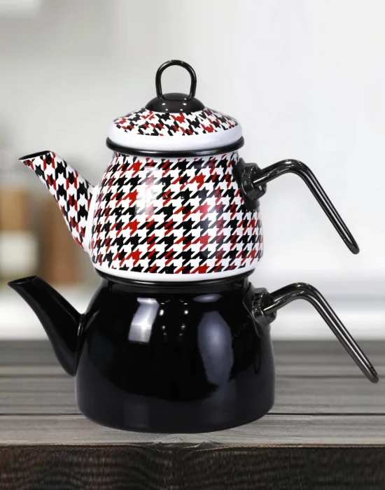 PR Home Forte Black Mini Model Emaye Çaydanlık