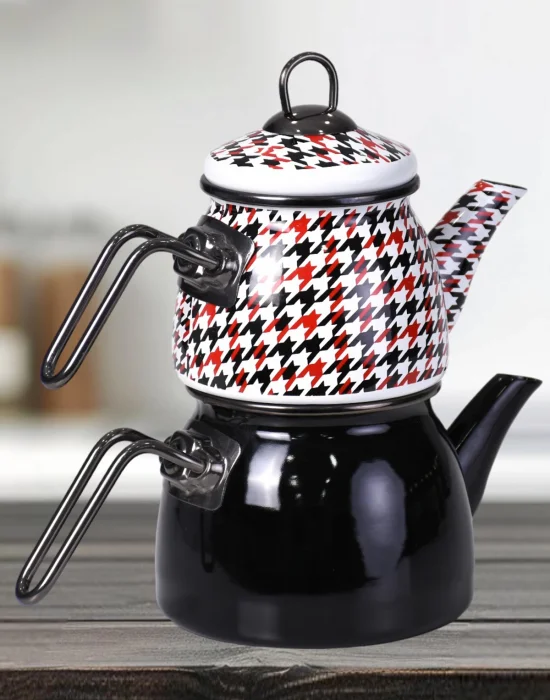 PR Home Forte Black Mini Model Emaye Çaydanlık