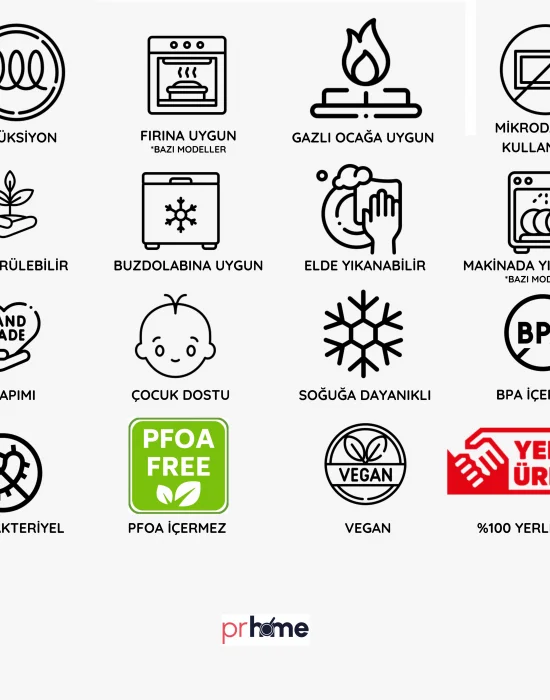 PR Home Forte Emaye Tepsi 28 cm