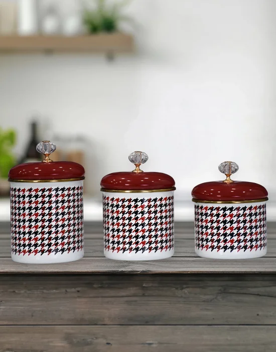 PR Home Forte Red Emaye Baharatlık Seti