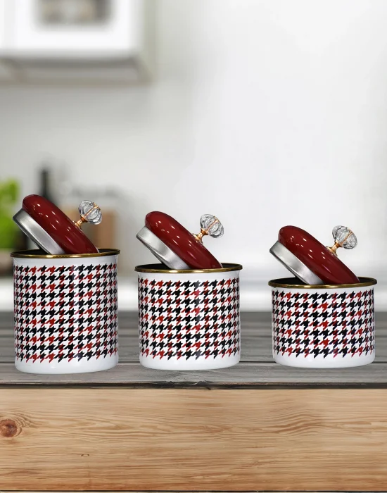 PR Home Forte Red Emaye Baharatlık Seti