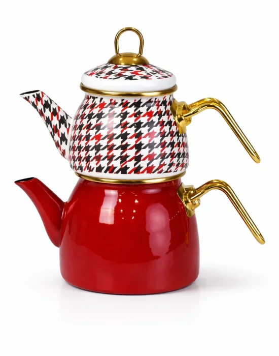 PR Home Forte Red Mini Model Emaye Çaydanlık