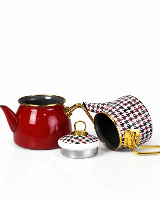 PR Home Forte Red Mini Model Emaye Çaydanlık