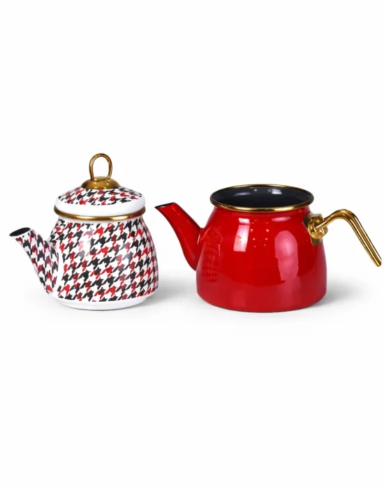 PR Home Forte Red Mini Model Emaye Çaydanlık