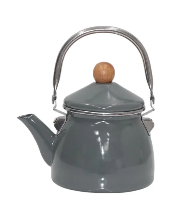 PR Home Gray Emaye Demlik Kettle Küçük 1.1 LT