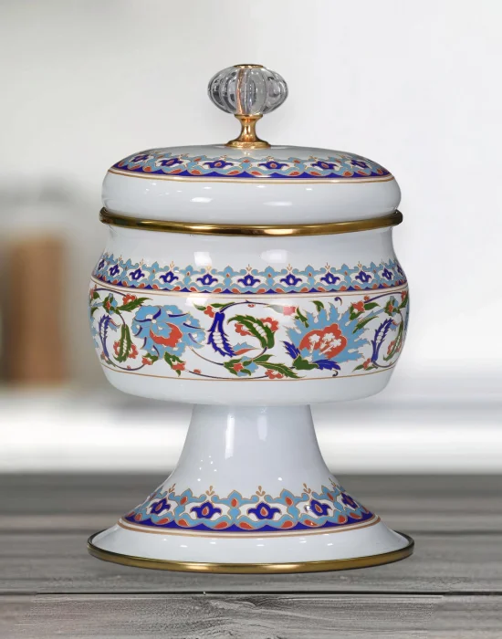 PR Home Hanzade Emaye Ayaklı Şekerlik