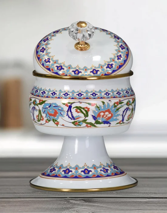 PR Home Hanzade Emaye Ayaklı Şekerlik