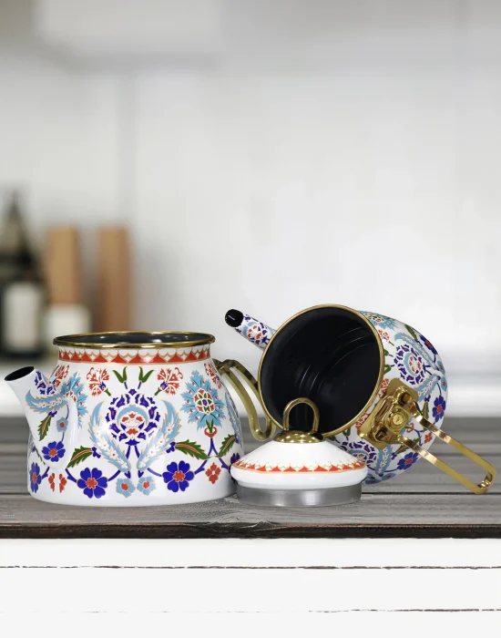 PR Home Humaşah Gold Model Emaye Çaydanlık