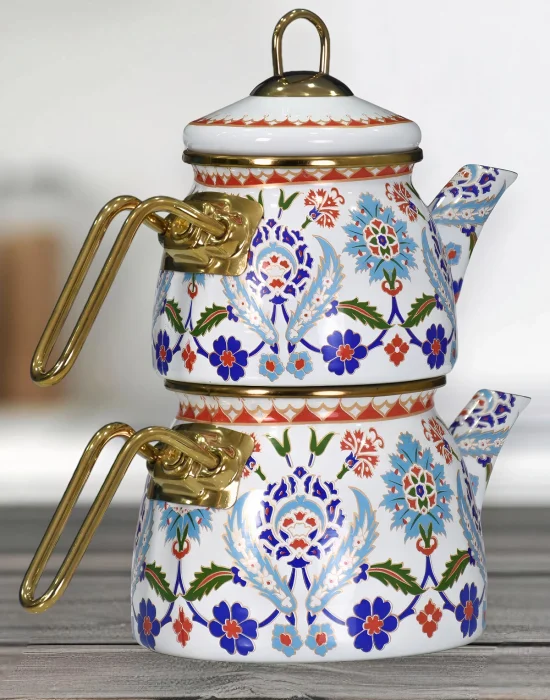 PR Home Humaşah Mini Model Emaye Çaydanlık