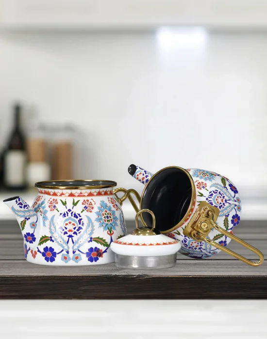 PR Home Humaşah Mini Model Emaye Çaydanlık