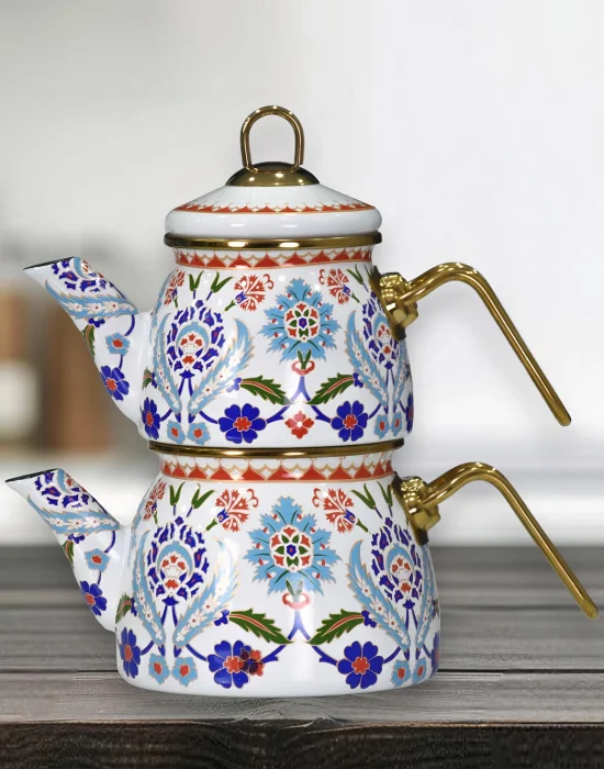 PR Home Humaşah Mini Model Emaye Çaydanlık