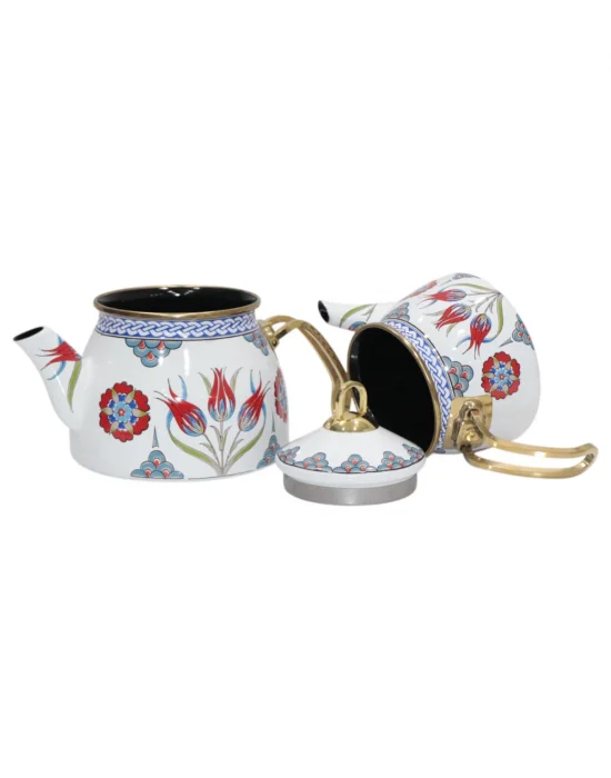 PR Home Lalezar Gold Model Emaye Çaydanlık