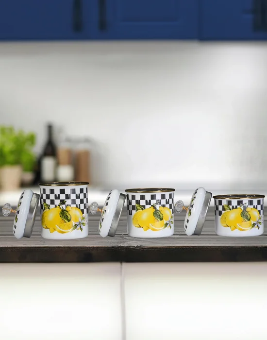 PR Home Lemon Emaye Baharatlık Seti