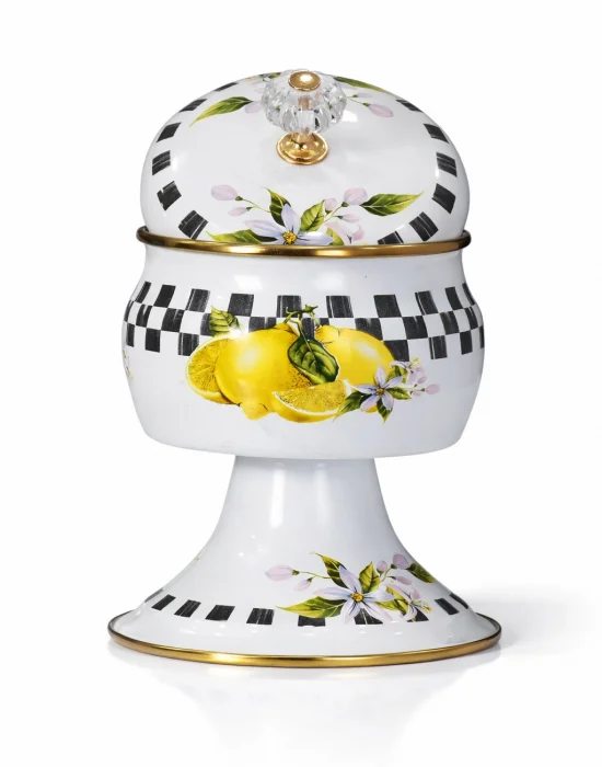 PR Home Lemon Emaye Ayaklı Şekerlik