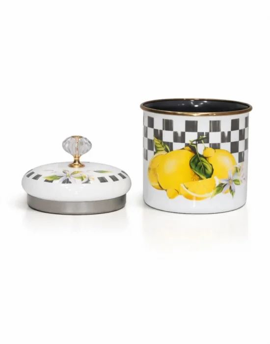 PR Home Lemon Emaye Baharatlık Kavanoz Orta Boy 12 cm