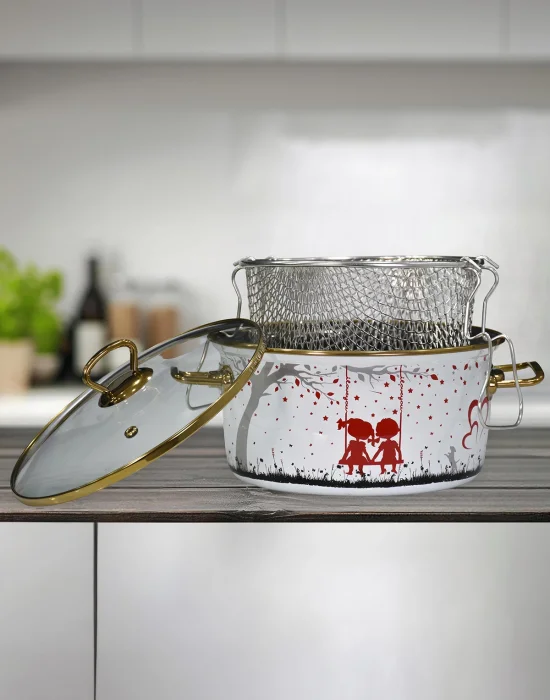 PR Home Love Emaye Kızartma Tenceresi 22 cm
