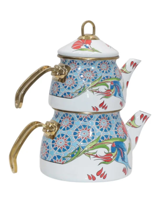 PR Home Mihrimah Gold Model Emaye Çaydanlık