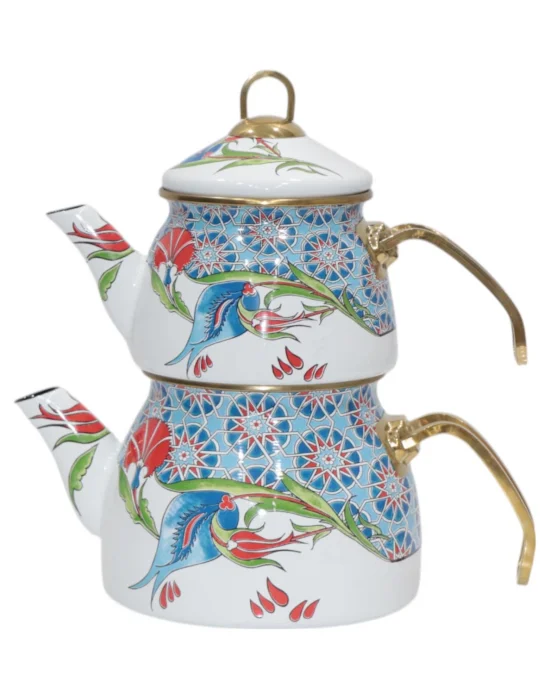 PR Home Mihrimah Gold Model Emaye Çaydanlık