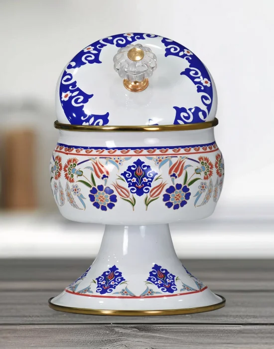 PR Home Neslişah Emaye Ayaklı Şekerlik