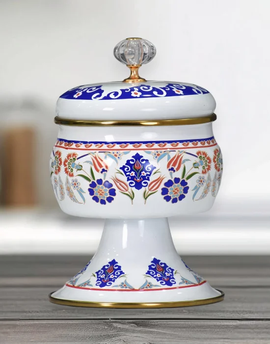 PR Home Neslişah Emaye Ayaklı Şekerlik