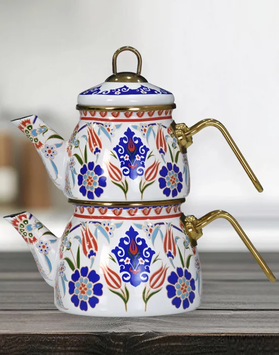 PR Home Neslişah Mini Model Emaye Çaydanlık