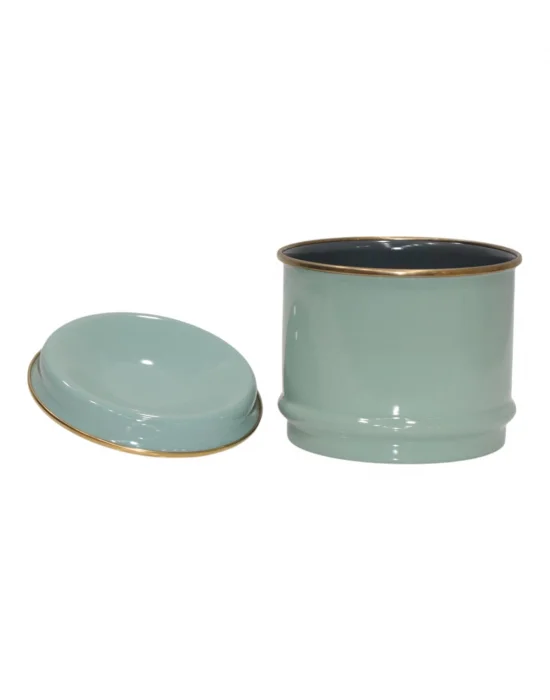 PR Home Soft Green Emaye Kavanoz