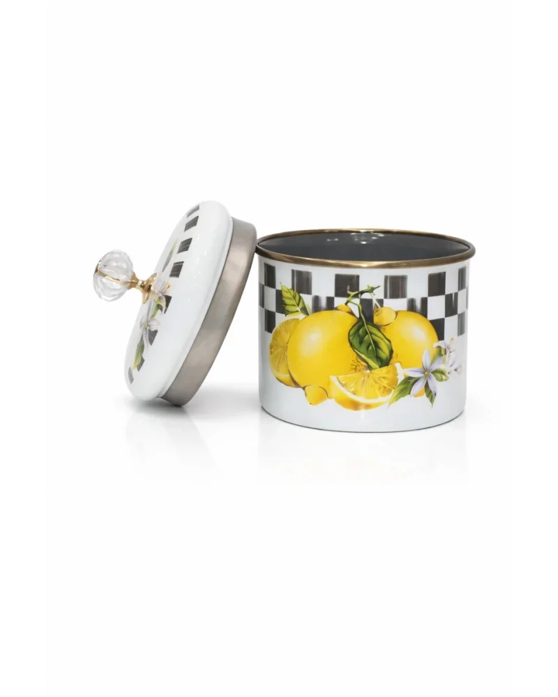 PR Home Lemon Emaye Baharatlık Kavanoz Küçük Boy 10 cm