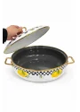 PR Home Lemon Derin Bombeli Emaye Karnıyarık Pilav Tenceresi 26 cm