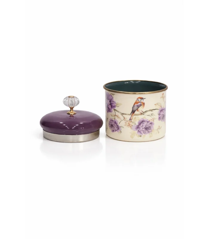 PR Home Fiorella Emaye Baharatlık Kavanoz Küçük Boy 10 cm