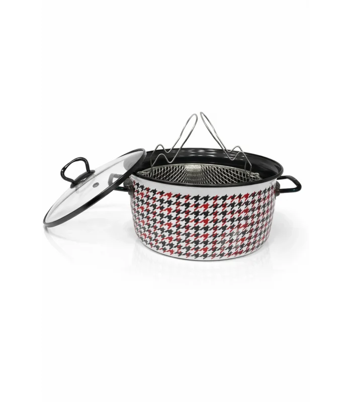 PR Home Forte Black Emaye Kızartma Tenceresi 22 cm