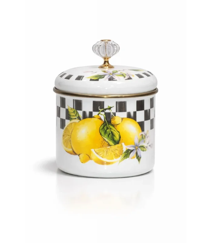 PR Home Lemon Emaye Baharatlık Kavanoz Küçük Boy 10 cm