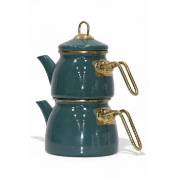 PR Home Emaye Mini Model Emaye Çaydanlık Petrol Yeşili